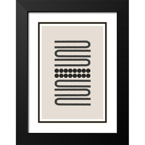 BaB No24. Black Modern Wood Framed Art Print with Double Matting by The Miuus Studio