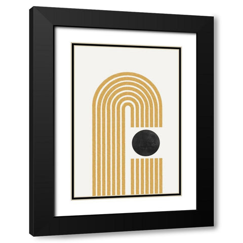 Arch No3. Black Modern Wood Framed Art Print with Double Matting by The Miuus Studio