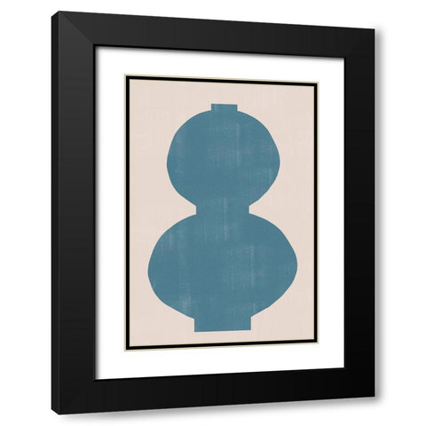 Vase No1. Black Modern Wood Framed Art Print with Double Matting by The Miuus Studio