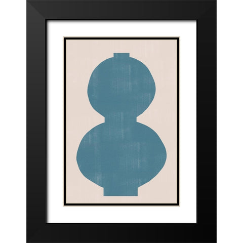 Vase No1. Black Modern Wood Framed Art Print with Double Matting by The Miuus Studio