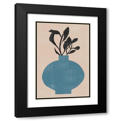 Vase No8. Black Modern Wood Framed Art Print with Double Matting by The Miuus Studio