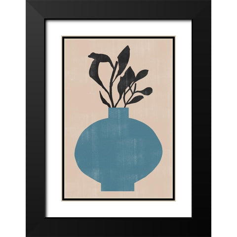 Vase No8. Black Modern Wood Framed Art Print with Double Matting by The Miuus Studio