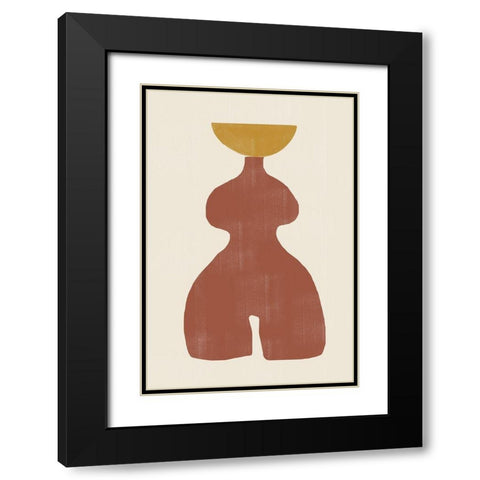 Vase No11. Black Modern Wood Framed Art Print with Double Matting by The Miuus Studio