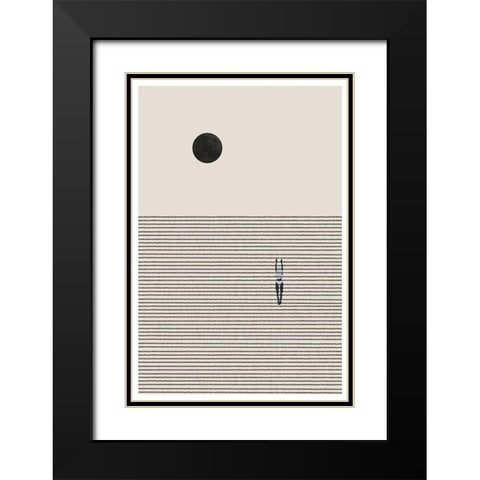 Nonconformist Move Black Modern Wood Framed Art Print with Double Matting by The Miuus Studio