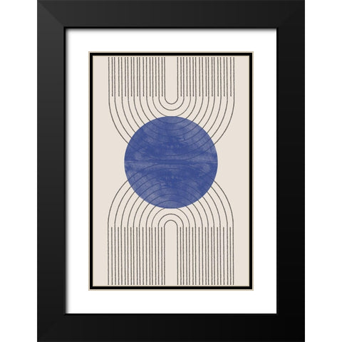 Arch Composition No2. Black Modern Wood Framed Art Print with Double Matting by The Miuus Studio