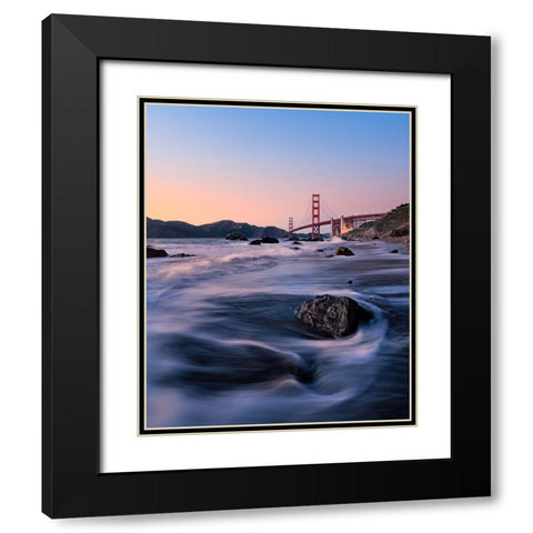 Soak In Marshall Black Modern Wood Framed Art Print with Double Matting by Wada, Yoshihiko