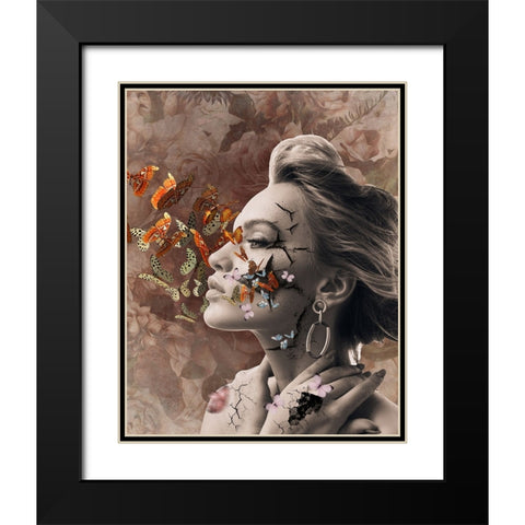 From my cracks... Black Modern Wood Framed Art Print with Double Matting by Purplesunshine