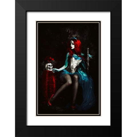 Till Death do Us part Black Modern Wood Framed Art Print with Double Matting by Bolgov (Axe), Ruslan