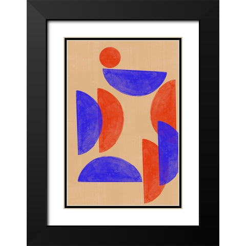 New Me Black Modern Wood Framed Art Print with Double Matting by The Miuus Studio