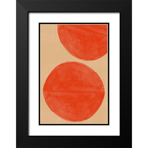 Separation Black Modern Wood Framed Art Print with Double Matting by The Miuus Studio