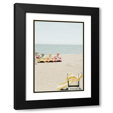 Beach_015 Black Modern Wood Framed Art Print with Double Matting by 1x Studio III