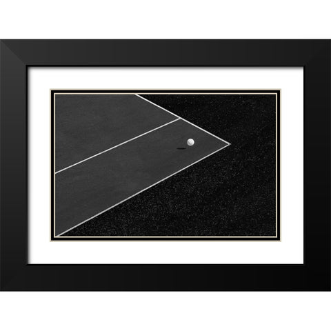 The minimal shot Black Modern Wood Framed Art Print with Double Matting by Goli, Sara