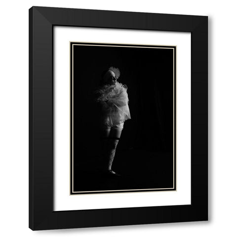 Alone... Black Modern Wood Framed Art Print with Double Matting by Resch, Iris