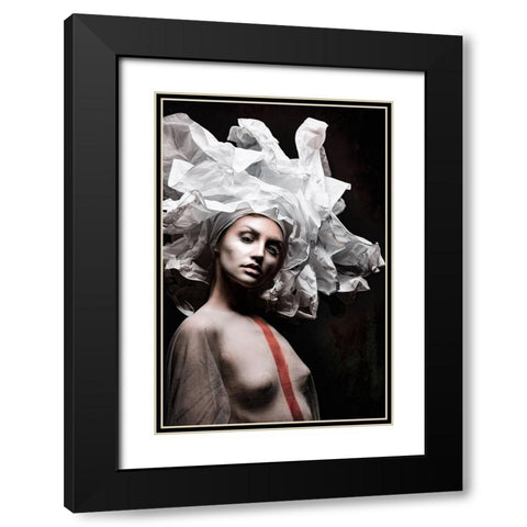 From Outside So Far Black Modern Wood Framed Art Print with Double Matting by Tesching, Klaus