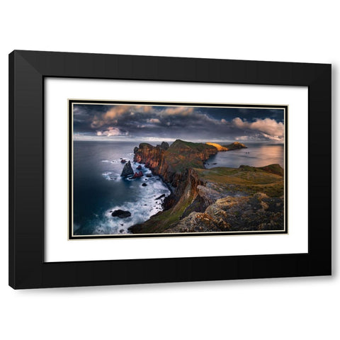 Madeira Black Modern Wood Framed Art Print with Double Matting by Nienartowicz, Karol