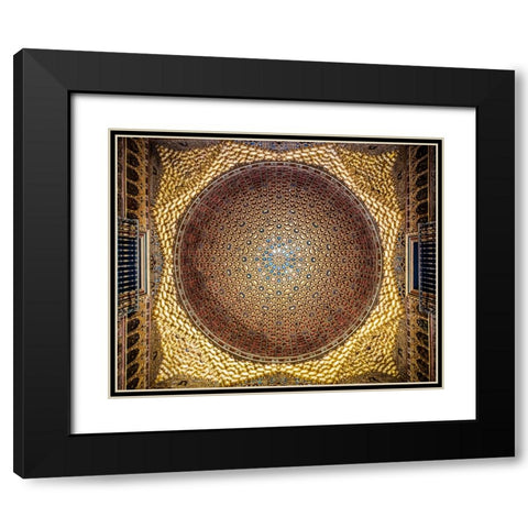 Alcazar dome Black Modern Wood Framed Art Print with Double Matting by Wride, Linda