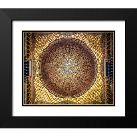 Alcazar dome Black Modern Wood Framed Art Print with Double Matting by Wride, Linda