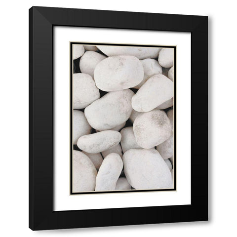 Stones_001 Black Modern Wood Framed Art Print with Double Matting by 1x Studio III