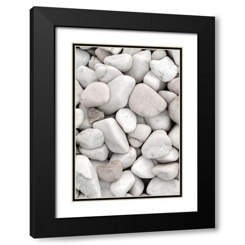 Stones_005 Black Modern Wood Framed Art Print with Double Matting by 1x Studio III