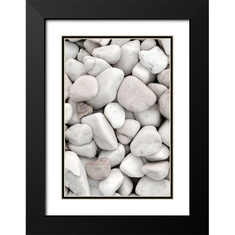 Stones_005 Black Modern Wood Framed Art Print with Double Matting by 1x Studio III