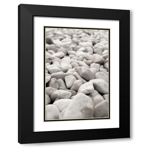 Stones_004 Black Modern Wood Framed Art Print with Double Matting by 1x Studio III
