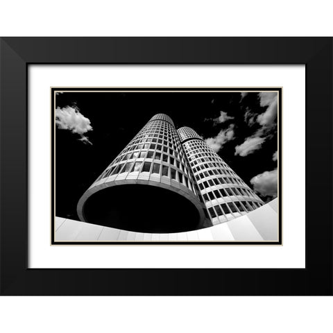 BMW Black Modern Wood Framed Art Print with Double Matting by Richter, Regine
