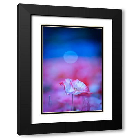 Untitled Black Modern Wood Framed Art Print with Double Matting by Nakada, Chisho