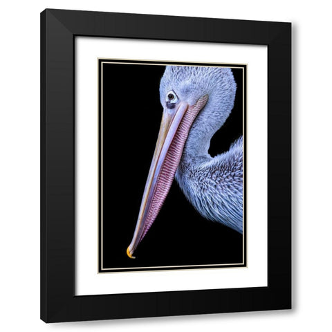 Untitled Black Modern Wood Framed Art Print with Double Matting by Pandya, Hardik