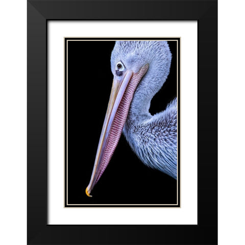 Untitled Black Modern Wood Framed Art Print with Double Matting by Pandya, Hardik
