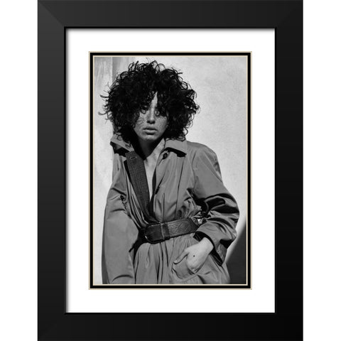 Lux Black Modern Wood Framed Art Print with Double Matting by Anghileri, Marina