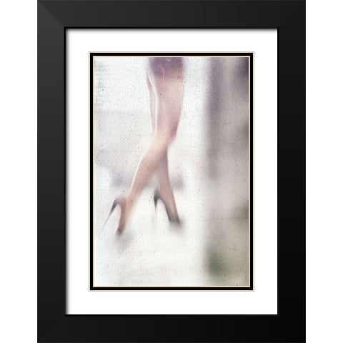 Space Black Modern Wood Framed Art Print with Double Matting by Schottstaedt, Erik