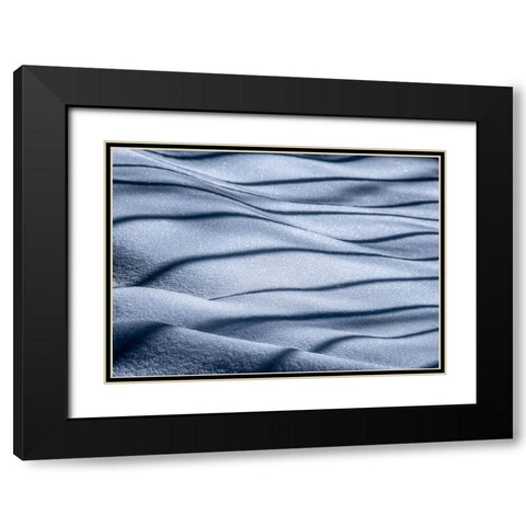 Midnight Black Modern Wood Framed Art Print with Double Matting by Nikzad Amoli, Hossein