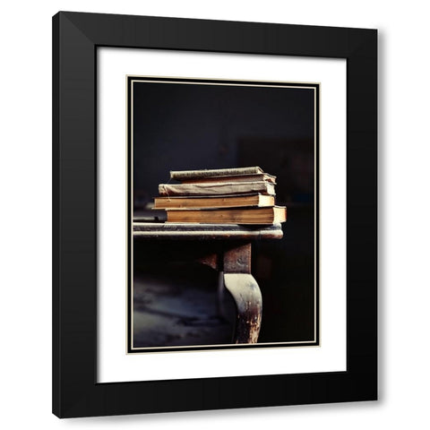 Midnights stories. Black Modern Wood Framed Art Print with Double Matting by Salem, Saad