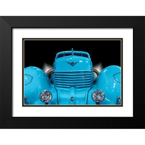 The Blue Cord Black Modern Wood Framed Art Print with Double Matting by Weber, Roland