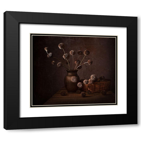 Dry life Black Modern Wood Framed Art Print with Double Matting by Perfoncio, Margareth