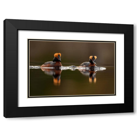 Breakfast Black Modern Wood Framed Art Print with Double Matting by The Jar