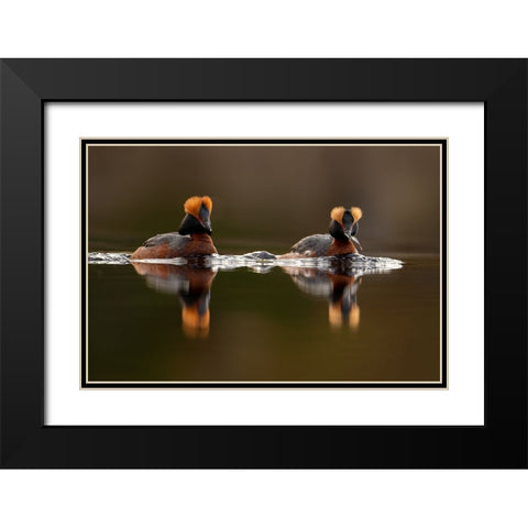 Breakfast Black Modern Wood Framed Art Print with Double Matting by The Jar