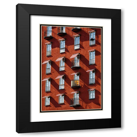 Untitled Black Modern Wood Framed Art Print with Double Matting by Al Thahaby, Karim