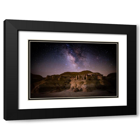 eroded ruins Black Modern Wood Framed Art Print with Double Matting by Sturzbecher, Volkhard