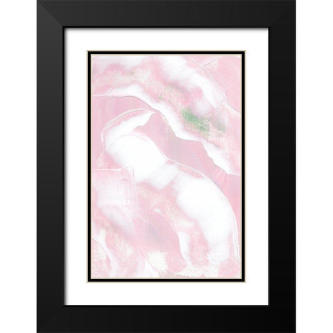 Pink and Soft Black Modern Wood Framed Art Print with Double Matting by Sawall, Anastasia
