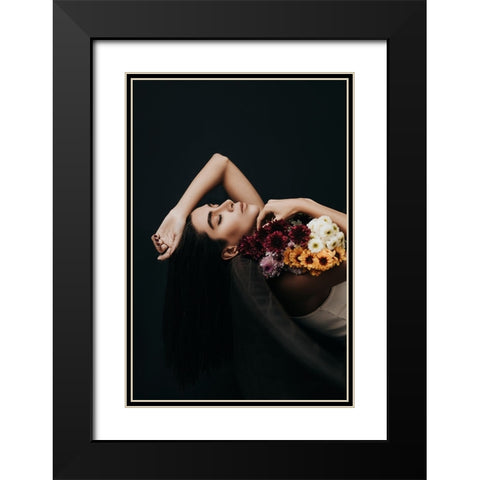 sweet dream Black Modern Wood Framed Art Print with Double Matting by Hamidnezhad, Amin