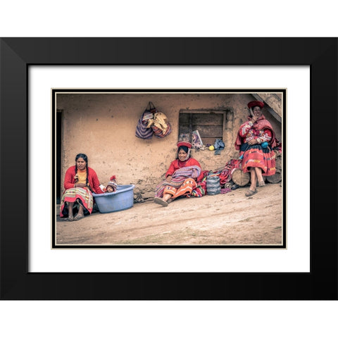 Hush Baby Black Modern Wood Framed Art Print with Double Matting by Alcalay, Eyal