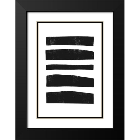 Traces Of Life Black Modern Wood Framed Art Print with Double Matting by Uplusmestudio