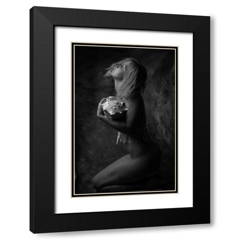 Journey Black Modern Wood Framed Art Print with Double Matting by Blom, Therese