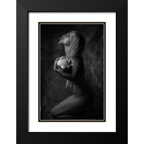 Journey Black Modern Wood Framed Art Print with Double Matting by Blom, Therese