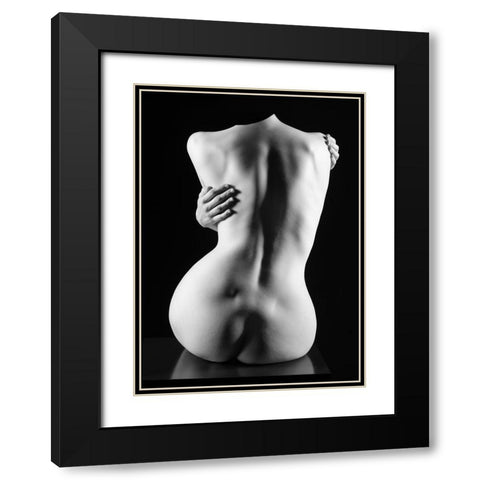Torso Black Modern Wood Framed Art Print with Double Matting by Weiss, Konstantin