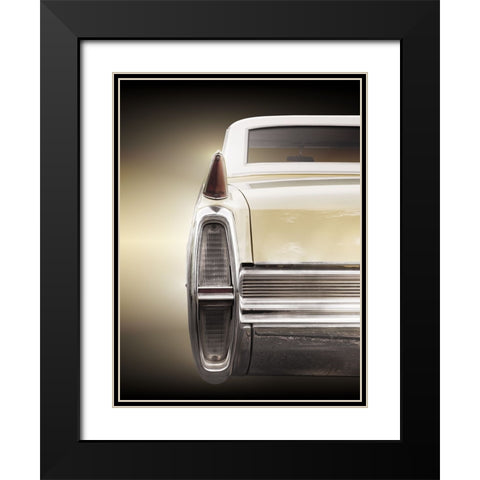 American classic car Coupe Deville 1964 Black Modern Wood Framed Art Print with Double Matting by Gube, Beate