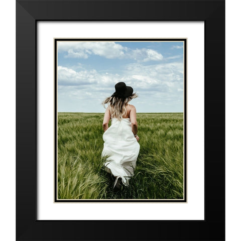 Lost Black Modern Wood Framed Art Print with Double Matting by Condrea, Roxi
