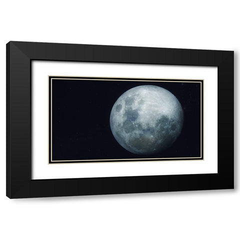 Lunar Dream Black Modern Wood Framed Art Print with Double Matting by Taransohal
