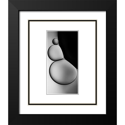 Untitled Black Modern Wood Framed Art Print with Double Matting by Pandya, Hardik